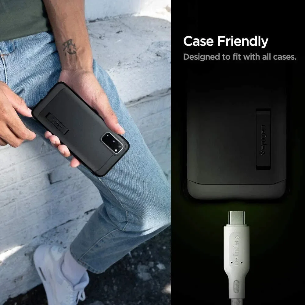Spigen DuraSync 60W USB C to USB C High Speed Fast Charging Cable 4.9FT 2 Pack